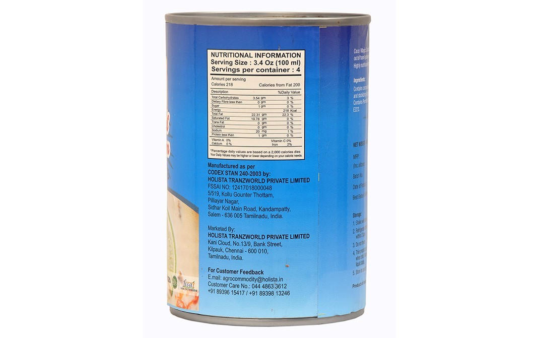 Coco Magic Coconut Cream    Tin  400 millilitre